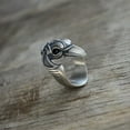 thumbnail image 2 of Gothic Vintage Punk Raven Men's Ring Men, 2 of 5