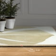 thumbnail image 7 of Neutral Tropico No. I Washable Leaf Art Area Rug size 8'x10', Power-loomed, Heavenly Softness with Non-Slipping Backing, 7 of 7