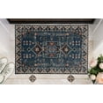 thumbnail image 3 of Linon Home Décor Washable Larson Area Rug or Runner Collection, Navy and Ivory, 2' x 3', 3 of 8