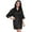 Black, variant on Dengjunhu Women Satin Robes Sexy Silky Bathrobe Lace V-Neck Bridesmaid Bride Party Robe Soft Sleepwear