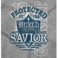 thumbnail image 2 of Protected By Shield Of Our Savior Long Sleeve TShirt Men Women Brisco Brands S, 2 of 6
