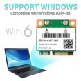 thumbnail image 4 of WiFi 6 MPE-AX3000H 2974Mbps Wireless Half Mini PCI-E Wifi Card, 4 of 4