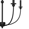 thumbnail image 4 of Hunter - Southcrest 4-light Matte Black, Large Chandelier, Dimmable, Casual Style, Candle Shaped, for Bedrooms, Dining, Living Rooms - 19636, 4 of 7