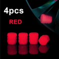thumbnail image 1 of 4pcs Universal Luminoso Tapa De Válvula De Neumático Plástico ABS A Prueba De Polvo Neumáticos Accesorios Cubiertas De Vástago De Aplicación Coche Motocicleta Bicicleta huangjie unisex, 1 of 2