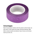 thumbnail image 4 of Uxcell Glitter Tape, Decorative Craft Tape Self Adhesive Stick 1.5cmx10m Purple, 4 of 5