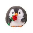 thumbnail image 2 of Penguin Stuffed Animal with Rose, 7.8 Inch Soft Penguin Plushie, Lovely Stuffed Penguin Plush Toy, Perfect Birthday Christmas Valentine's Day Gifts for Kids, Girls, Boys, Comfortable Hugging Cushion, 2 of 8