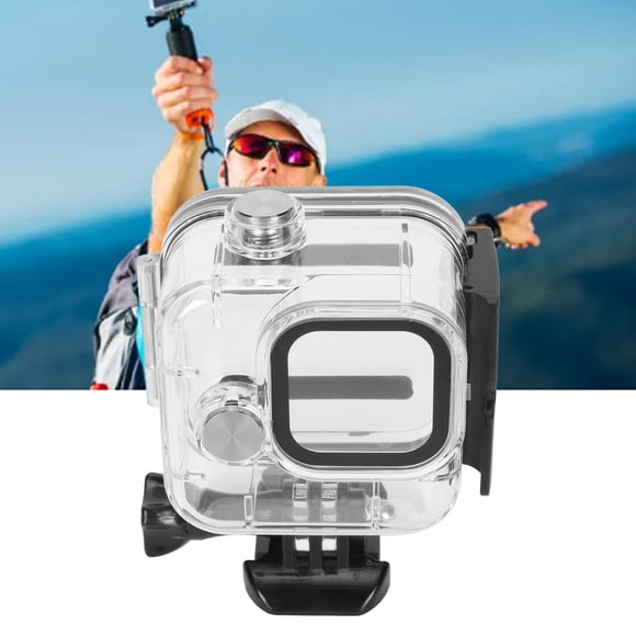 Carcasa Protectora Para Buceo, Evita Fugas De Agua Cámara De Acción Impermeable Estuche Para Buceo Subacuático Alta Transmisión De Luz Resistente A Rayones Para 11 Black Mini