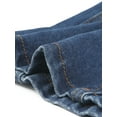 thumbnail image 5 of DARING DIVA Women's Lapel Collar Jean Jacket One Button Work Denim Blazer XS Blue, 5 of 6