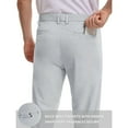thumbnail image 4 of Sakmal Khaki Pants for Men Dress Golf Straight Leg Slacks Silver Regular Chino Pants Men L, 4 of 9