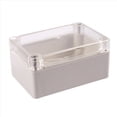 thumbnail image 2 of 3X Clear Cover Plastic Electronic Project Junction Box 100 x 68 x 50mm,3 x Project Box,Gray, 2 of 8
