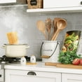 thumbnail image 4 of Barnyard Designs Ceramic Farmhouse Kitchen Utensil Holder for Countertop Decorative Large Kitchen Utensil Holder for Kitchen Counter Utensil Crock Spatula Holder 6"" White, 4 of 4