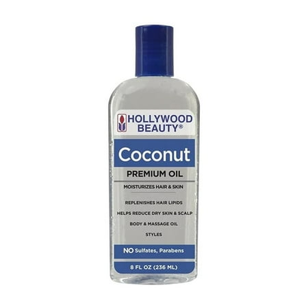 Hollywood Beauty Coconut Oil DPF11 Moisturizes Hair & Skin 8 Oz