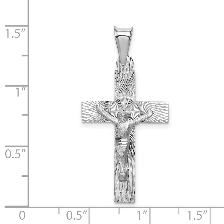 Men's sold / Women's 14k White Gold Holy Jesu