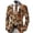 Brown*3, variant on RUTAYY Boys Blazer Jacket Long Sleeve Single Button Christmas Santa Snowflake Graphic Outer for Holiday Gathering, Red