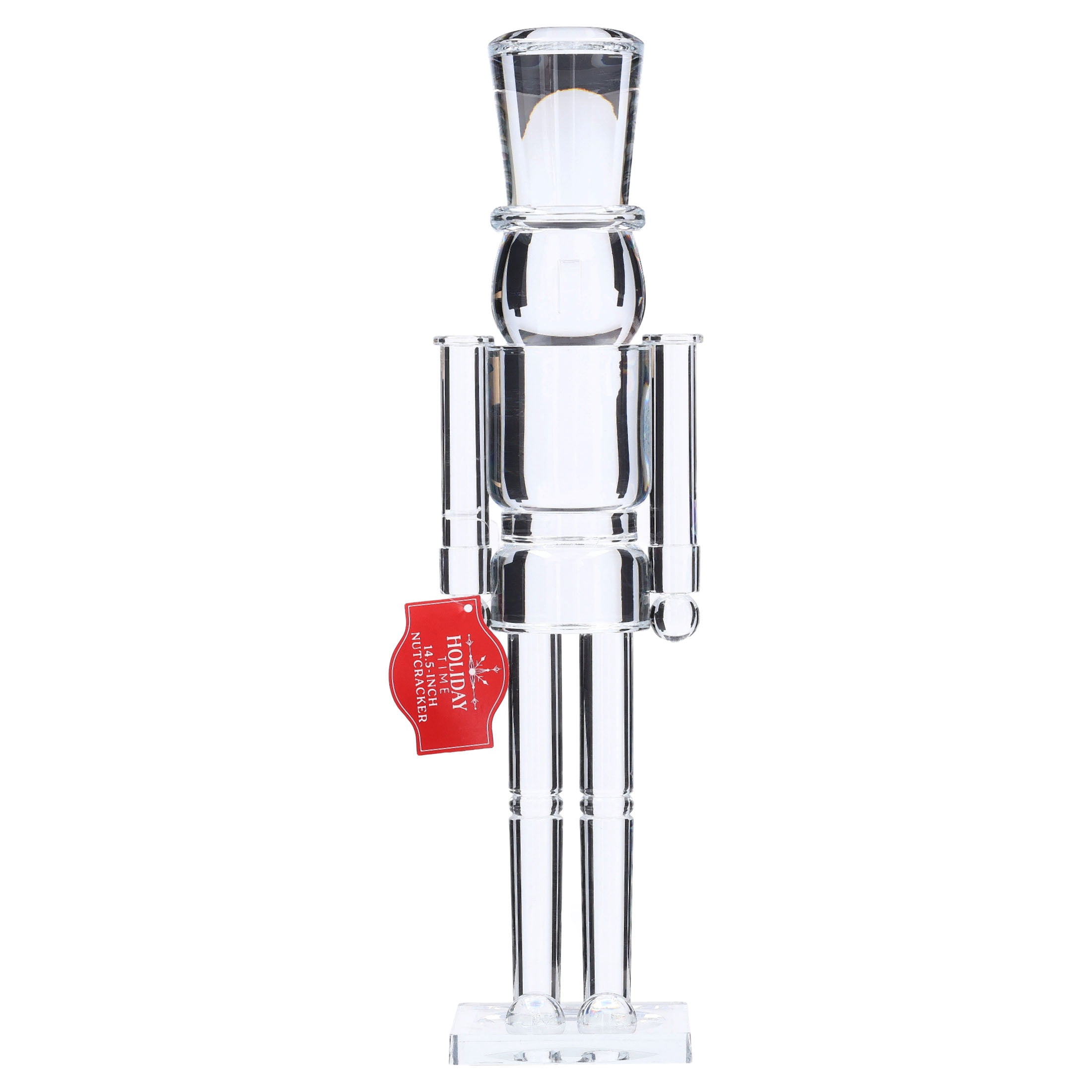 Acrylic Nutcracker Christmas Decoration, Clear, 15", by Holiday Time