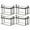#008#-4 pcs, variant on 4 Large Heavy-Duty Thick Plastic Clear Storage Bag for Clothes, Moving & Storage, Reinforced Handles & Heavy-Duty Zippers Moving Boxes Storage Bags Totes, Waterproof Storage Totes,Black