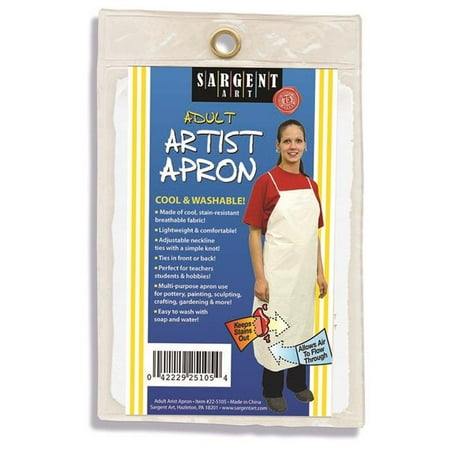 Sargent Art SAR225105-6 Breathable Art Apron - 6 Each