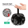thumbnail image 3 of Topboutique Charcoal Bath Loofah Sponge, 4 Pack Black 60G Large Shower Mesh Ball Soft Pouf Body Scrubber, Exfoliate, Cleanse, Soothe Skin，Back Scrubber，Black, 3 of 8