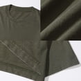 thumbnail image 3 of Custom T-Shirt with Your Image for Men Women, 230g Pure Cotton Washed Short Sleeve Tee Green 3XL, 3 of 6