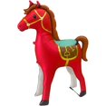 thumbnail image 1 of Globo de aluminio DOINIDAMI con forma de caballo de pie en 3D, tamaño grande, 147 cm, color rojo, 1 of 8