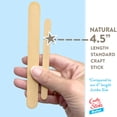 thumbnail image 2 of CraftySticks- 1000 Pack 4.5 Inch Natural Popsicle Sticks for Crafts, Colored Wooden Craft Sticks for Kids Crafts, STEM Basics and DIY, 2 of 5