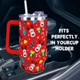 thumbnail image 4 of Baiheyi Christmas Gifts for Women Kids, Red Christmas Tumbler 40 oz with handle and Straw, Insulated Coffee mug Stainless Steel Water Bottle for Christmas, 4 of 6