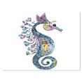 thumbnail image 2 of Design Art - Aquarelle Colorée d'Hippocampe, 2 of 4