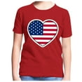 thumbnail image 4 of Gubotare Toddler Boy Shirts Boys American Flag Shirt Girls USA Shirt 4th of July Kids American Flag Tee USA Tops 8T 9T,Red 8-9 Years, 4 of 4