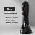 thumbnail image 3 of FSTDelivery LCD Charging Straight Hair Comb, Portable Negative Ion Styling Comb Straightener for Short Hair Bob Bangs, Gentle Non-Damaging Heating Comb with Ceramic Bristles, Rechargeable Travel, 3 of 5