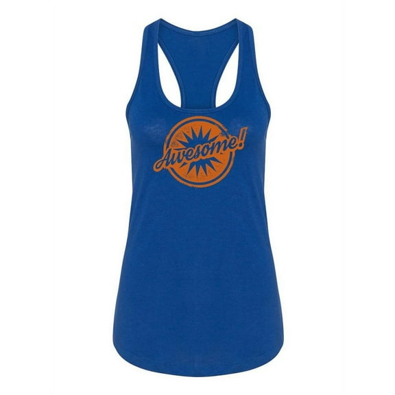 Awesome Stamp Racerback Tank Women -Image by Shutterstock, Female x-Small