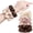 Champagne Tones, variant on Livhil 6 Pcs Satin Scrunchies for Women, Satin Hair Ties, Stylish Width Elastic Hair Scrunchies Accessories, Classic Black