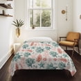 thumbnail image 4 of Sage Green Red Coral Tapestry for Bedroom Wall Hanging Tapestry, Coastal Nautical Summer Beach Ceiling Backdrop Tapestries Poster Blanket Wall Decor for Teens Room Living Room Dorm 59" x 79", 4 of 8