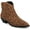 Leopard/Camel, variant on Womens Taliah Western Low Cut Pointed Toe Cuban Heel Comfort Ankle Booties, Widths Available