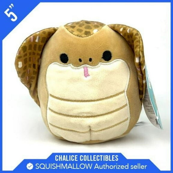 Squishmallows Kellytoy Plush Exotic Animal Hectico the Cobra Snake 5" NWT