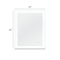 thumbnail image 6 of Dyconn Faucet Faraday Tri-Color Horizontal/Vertical Wall Mounted Backlit LED Bathroom Vanity Mirror with Touch ON/OFF Dimmer & Anti-Fog Function (30"W X 36"H), 6 of 7