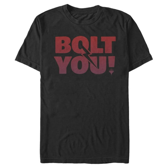 Men's Magic: The Gathering Bolt You Spell Graphic Tee Black Medium