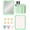 Green, variant on 11PCS Magnetic Locker Accessories with Pen Holder, Locker Mirror, Whiteboard, Markers, Heart Magnets, Back to School Locker Decorations Supplies-Black