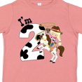 thumbnail image 4 of Inktastic I'm Two-cowgirl Riding Horse Birthday Girls Toddler T-Shirt, 4 of 5