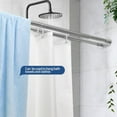 thumbnail image 3 of Double Shower Curtain Rod 28 to 75 Inches Elegant Double Shower Rod Adjustable Wall Mounted Double Shower Curtain Pole for Bathroom (Silver, 28 to 75"), 3 of 7