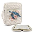 thumbnail image 2 of Xixirimido Bible Cover Case Large Quilted Bible Carrying Case with Handles, Bible Study Supplies & Accessories Christian Gifts for Church Sea Turtle Hibiscus Flower Pattern, 2 of 7