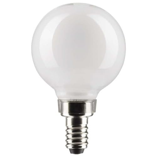 Satco 21812-4.5G16.5/LED/WH/927/120V/E12/2 Globe S21812 G16 5 Globe LED Light Bulb