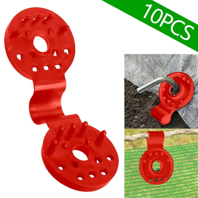 Feltree Shade Cloth Heavy Duty Lock Grip, Round Plastic Black Clips for Sun Shade Net Shade Cloth Plastic Netting Clips Mesh Clip Shade Fabric Accessories For