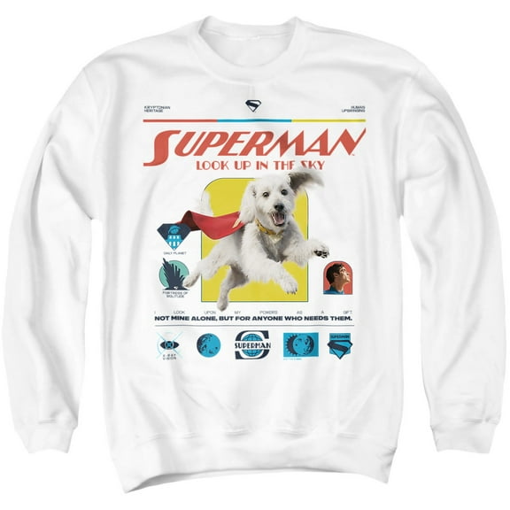Superman 2025 Krypto Comic Unisex Adult Crewneck Sweatshirt