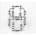 thumbnail image 4 of Stainless Steel Cock Ring with Beads, Metal Penis Ring with Sliding Beads Sex Toy for Men, M, 4 of 4