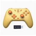 thumbnail image 1 of GameSir Nova Lite Manette de Jeu Sans Fil avec Bluetooth, Dongle, Filaire pour Switch, Android, IOS, PC et Jeux Steam (Jaune avec Récepteur), 1 of 8
