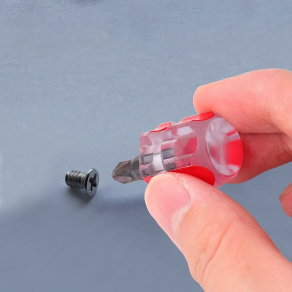 KALLORY 10 Pcs Mini Screwdriver Set for Household and Phone Repair with Easy to Use Steel Slotted Tools