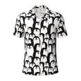 thumbnail image 2 of Daiia Cartoon Penguin Pattern Men’s Polo Shirts,Solid Deck Shirt,Classic Fit, Breathable Cotton Polo for Casual and Sport Wear-Medium, 2 of 7