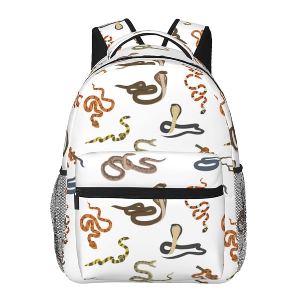 Balery Snake Mochila Escolar Impresa, Mochila Ligera para Viajes Casual, Mochila Duradera y Cómoda Multifuncional, Mochila para Laptop-One Size