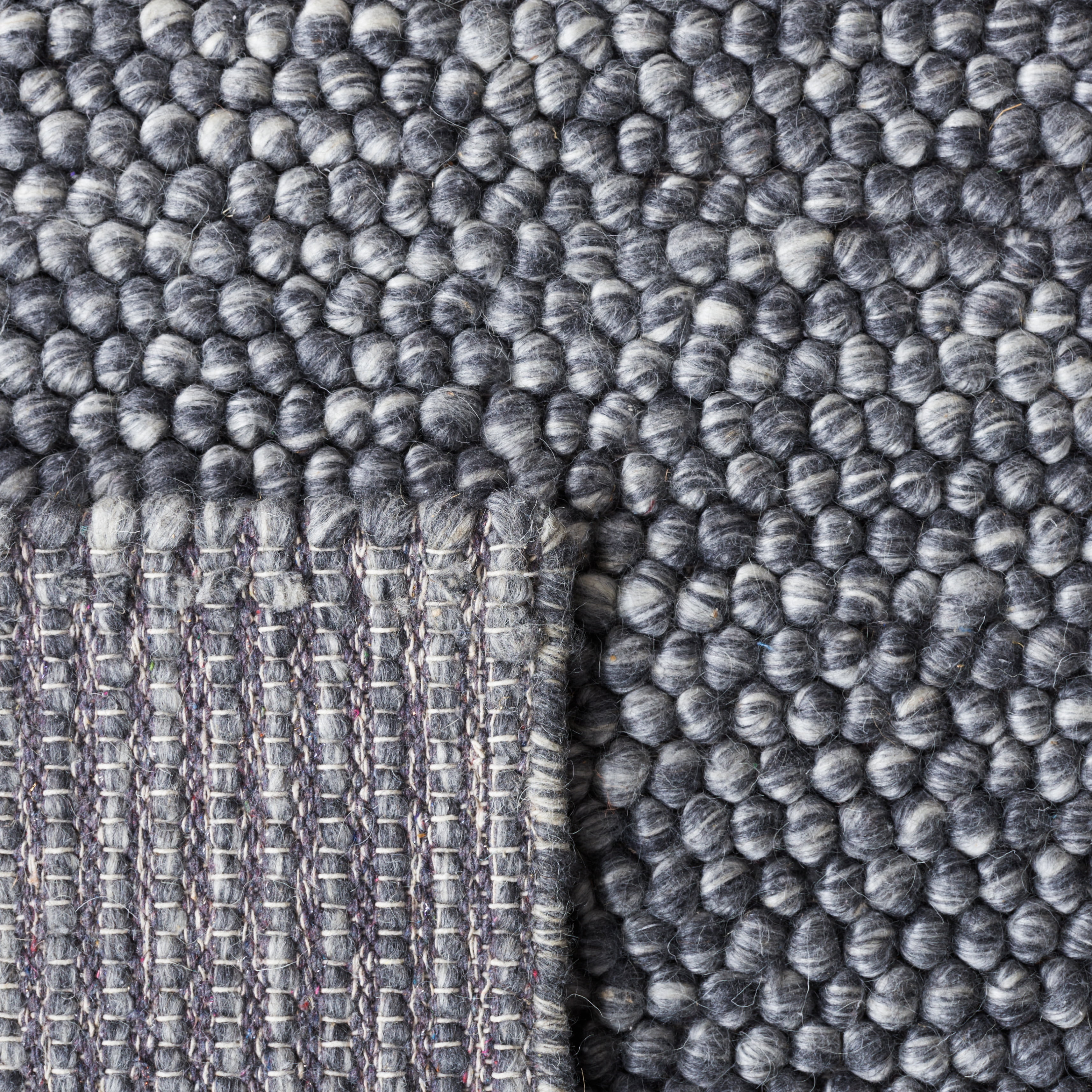 SAFAVIEH Natura Feride Geometric Runner Rug, Dark Grey, 2'3" x 8' - Scandinavian Design, Dark Grey, Handmade Wool Blend, Ideal for Living Room, Bedroom, Dining Space, Entryway, Hallway, Kitchen