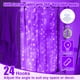 thumbnail image 2 of Cadena de luces SINAMER 600 LED moradas, 6 x 3 m, 8 modos, 2 of 6